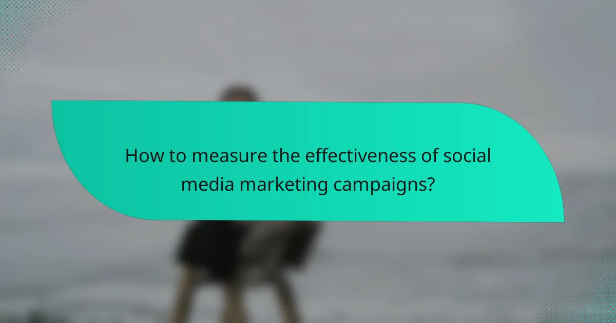 How to measure the effectiveness of social media marketing campaigns?